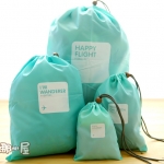 (4組)韓版旅行防水衣物收納包整理束口袋4件套裝