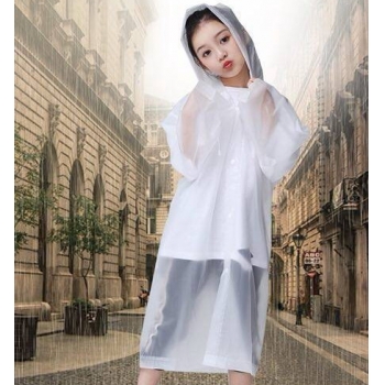 韓版兒童雨衣(白色)